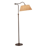 Adesso Rodeo Swing-Arm Floor Lamp, 61inH, Antique Bronze