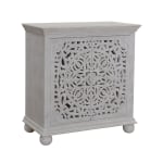 Coast to Coast Dahlia Storage Chest, 39inH x 37inW x 18inD, Bree Sandblast Whitewash