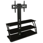 Mount-It! MI-864 Entertainment Center For 32 - 60in TVs, 50inH x 48inW x 18inD, Black