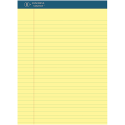 TOPS The Legal Pad Perforated Writing Pads, 8 1/2in x 11 3/4in, Legal Ruled, 50 Sheets, White/Blue, Pack Of 12