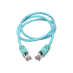 Tripp Lite Cat6a Snagless Shielded STP Patch Cable 10G, PoE, Aqua M/M 3ft - First End: 1 x RJ-45 Male Network - Second End: 1 x RJ-45 Male Network - 1.25 GB/s - Patch Cable - Shielding - Aqua