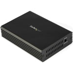 StarTech.com Ethernet Fiber Media Converter - 10Gb - RJ45 Copper to Fiber Converter - 10GBASE-T - Open SFP+ Slot - 1 x Network (RJ-45) - Single-mode, Multi-mode - 10 Gigabit Ethernet - 10GBase-T, 10GBase-SR, 10GBase-LR - 1 x Expansion Slots - SFP+