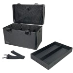 IdeaStream Metal Divided Storage Box, 9inH x 8inW x 8inD, Black