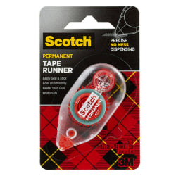 Scotch Double-Sided Adhesive Roller - Dispenser Included - Handheld Dispenser - 1 / Each - Clear