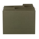 Smead FasTab Hanging Folders With 1/3-Cut Tabs, Letter Size, Standard Green, Box Of 20 Folders