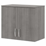 Bush Business Furniture Universal Wall Cabinet With Doors And Shelves, Platinum Gray, Standard Delivery