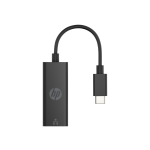 HP USB-C to RJ45 Adapter G2 - USB Type C - 128 MB/s Data Transfer Rate - 1 Port(s) - 1 - Twisted Pair - 10/100/1000Base-T - Portable - Black