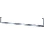 Lorell Industrial Wire Shelving Garment Hanger Bar, 48inW, Chrome