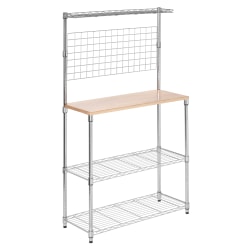 Lorell Wire Deck Shelving - 60in Height x 36in Width x 18in Depth - Recycled - Black - Steel - 1Each