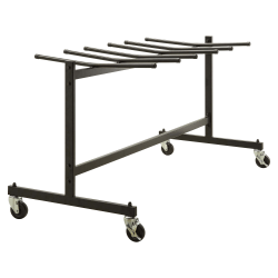 Lorell Table Cart, For Plastic Rectangular Folding Tables, Charcoal