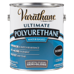 Varathane Ultimate Water-Based Polyurethane, 1 Gallon, Crystal Clear Semi-Gloss, Pack Of 2 Cans