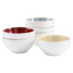 Gibson Laurie Gates Sierra 6-Piece Stoneware Bowl Set, 6-5/16in, Assorted Colors