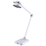 Black+Decker PureOptics Elate Dual-Arm LED Desk Task Lamp, Adjustable, 21inH, White