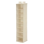 Honey-Can-Do 8-Shelf Hanging Vertical Closet Organizer, 54inH x 12inW x 12inD, Natural