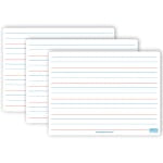 Flipside Magnetic Ruled Unframed Dry-Erase Whiteboards, 9in x 12in, White, Pack Of 3