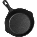 Commercial Chef Cast Iron Saute Skillet, 6-1/2in, Black