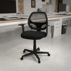 HON Ignition 2.0 ReActiv Ergonomic Fabric Mid-Back Task Chair, Black