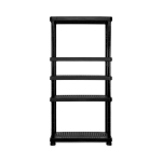 Inval 5-Level Modular Adjustable Shelf, 75inH x 17-3/4inW x 35-13/16inD, Black