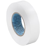 Tape Logic 6180 Electrical Tape, 1.25in Core, 0.75in x 60ft, White, Case Of 10