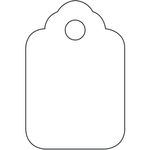 Partners Brand Unstrung Merchandise Tags, 1 3/4in x 2 7/8in, White, Case Of 1,000