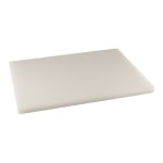 Winco Polyethylene Cutting Board, 3/4inH x 15inW x 20inD, White