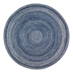 Anji Mountain Epona Braided Round Rug, 6ft, Blue