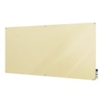 Ghent Harmony Magnetic Glass Unframed Dry-Erase Whiteboard, 48in x 96in, Beige