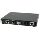 Perle SMI-1000-S2ST40 - Gigabit Ethernet Standalone IP Managed Media Converter - 1 x Network (RJ-45) - 1 x ST Ports - DuplexST Port - Management Port - Single-mode - Gigabit Ethernet - 1000Base-EX, 1000Base-T - 24.85 Mile - External