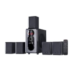 BeFree Sound BFS-455 5.1-Channel Bluetooth Surround Sound Speaker System, 15-1/2inH x 22inW x 11inD, Black, 99595505M