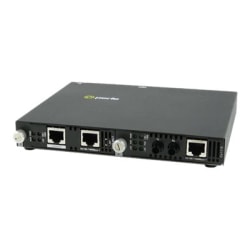 Perle SMI-1110-S2ST40 - Fiber media converter - GigE - 10Base-T, 1000Base-EX, 100Base-TX, 1000Base-T - RJ-45 / ST single-mode - up to 24.9 miles - 1310 nm