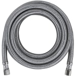 Certified Appliance Accessories Braided Stainless Steel Ice Maker Connector, 10', Silver