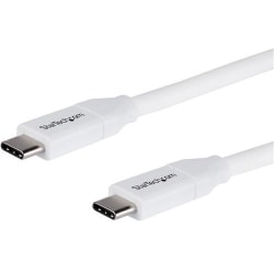 StarTech.com USB C To USB C Cable With 5A PD, 13ft, White