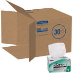 KIMTECH Kimwipes Delicate Task Wipers - 1 Ply - 4.40in x 8.40in - White - Virgin Fiber - Light Duty, Anti-static, Absorbent - For Hand - 280 Sheets Per Box - 30 / Carton