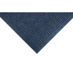 M+A Matting Waterhog Squares Fashion Floor Mat, 4ft x 8ft, Navy