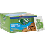 CURAD Sterile Alcohol Prep Pads, 1in x 1in, White, Box Of 200 Pads