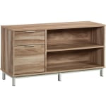 Sauder Bergen Circle Commercial 45inW x 15-1/2inD Lateral 2-Drawer Credenza File Cabinet, Kiln Acacia