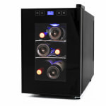 Black+Decker Thermoelectric Wine Cellar, 6-Bottle Capacity, Clear/Black