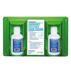 Boardwalk Emergency Eyewash Station, 16 Oz Bottles