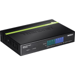 TRENDnet 8-Port Gigabit GREENnet PoE+ Switch;TPE-TG44G; 4 x Gigabit PoE/PoE+ - 8-port GREENnet Gigabit PoE+ Switch (4 PoE+; 4 Non-PoE)