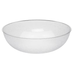 Cambro Camwear Round Pebbled Bowls, 18in, Clear, Set Of 4 Bowls