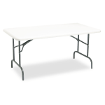 Iceberg IndestrucTable TOO 1200-Series Folding Table, 60in W x 30inD, Platinum