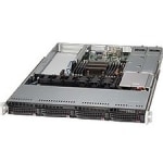 Supermicro SuperChassis 815TQ-R706WB (Black) - Rack-mountable - Black - 1U - 4 x Bay - 750 W - Power Supply Installed - EATX, WIO Motherboard Supported - 4 x Fan(s) Supported - 4 x External 3.5in Bay - 3x Slot(s)