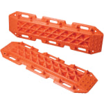 Maxsa Innovations Escaper Buddy Tire Traction Tracks, 49inL x 14-1/2inW x 5inD, Orange, Pack Of 2 Tracks