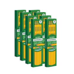 Ticonderoga Woodcase Pencils, #2 Lead, Soft, Pack of 96