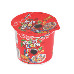 Kelloggs Froot Loops Cereal-In-A-Cup, 1.5 Oz., Pack Of 6