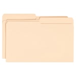 Smead Manila File Folders, Legal Size, 1/2 Cut, Box Of 100