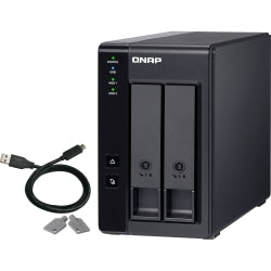 QNAP 2 Bay USB Type-C Direct Attached Storage with Hardware RAID - 2 x HDD Supported - 2 x SSD Supported - Serial ATA/600 Controller - RAID Supported 0, 1, JBOD - 2 x Total Bays - 2 x 2.5in/3.5in Bay - 1 USB Port(s) - CIFS/SMB - Desktop