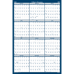 House of Doolittle Laminated Wipe Off Wall Academic Calendar, Reversible, 18in x 24in