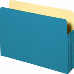 Sparco Accordion File Pocket, 9 1/2in x 11 3/4in, 3 1/2in Expansion, Blue