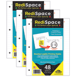 RediSpace Notebook Filler Paper, 48 Sheets Per Pack, 3 Packs